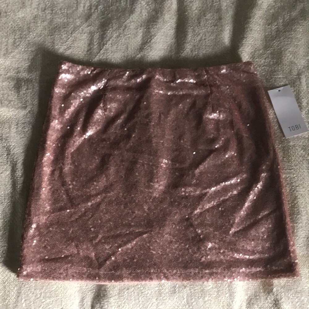 Sequined mini skirt
